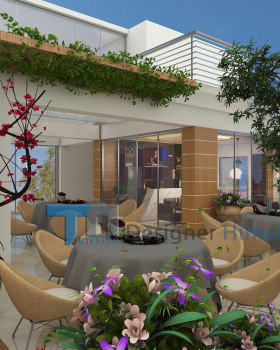 城市绿洲 | Rooftop Resturant 3D 设计与视觉呈现