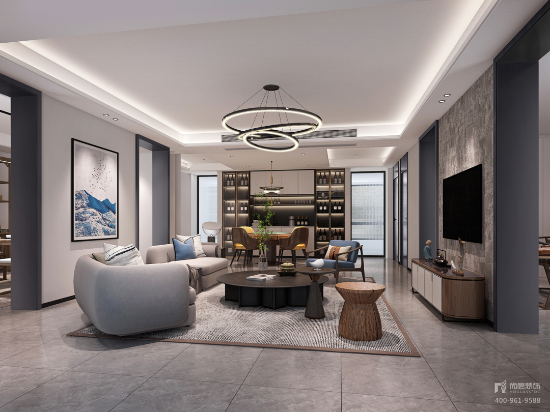 金色宝坻 480m²现代轻奢住宅设计丨中国宝坻丨上海尚层别墅装饰第一运营中心-50