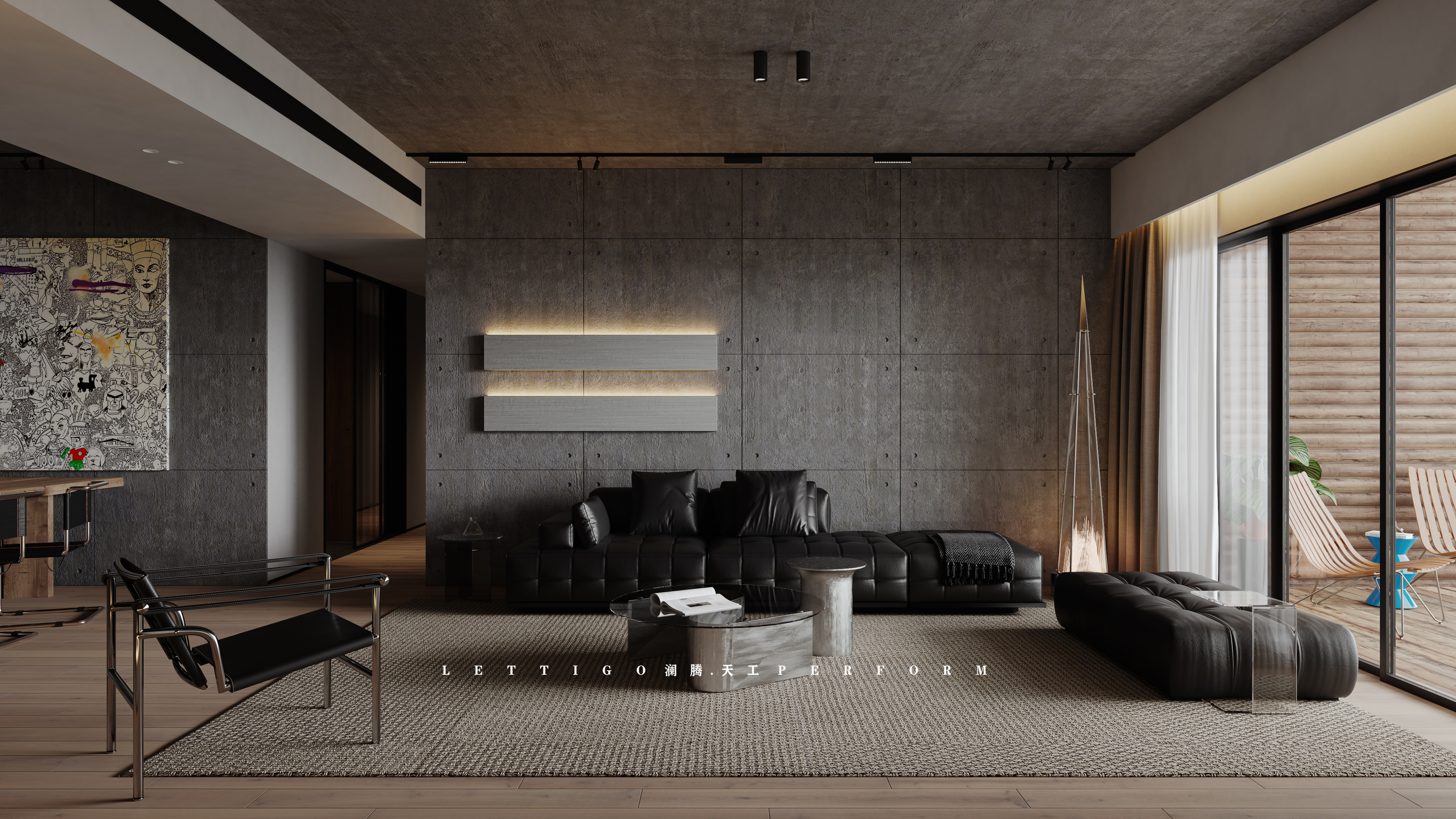 带有工业气息的家---艺术般的存在-1