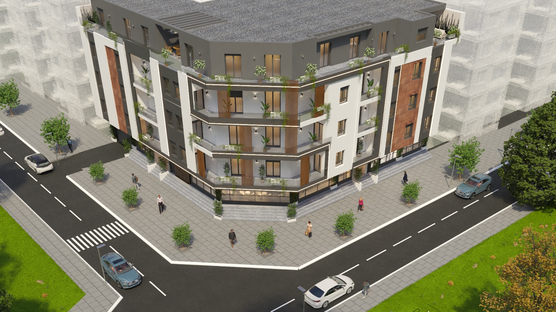 Residential Building Exterior Visualization-5