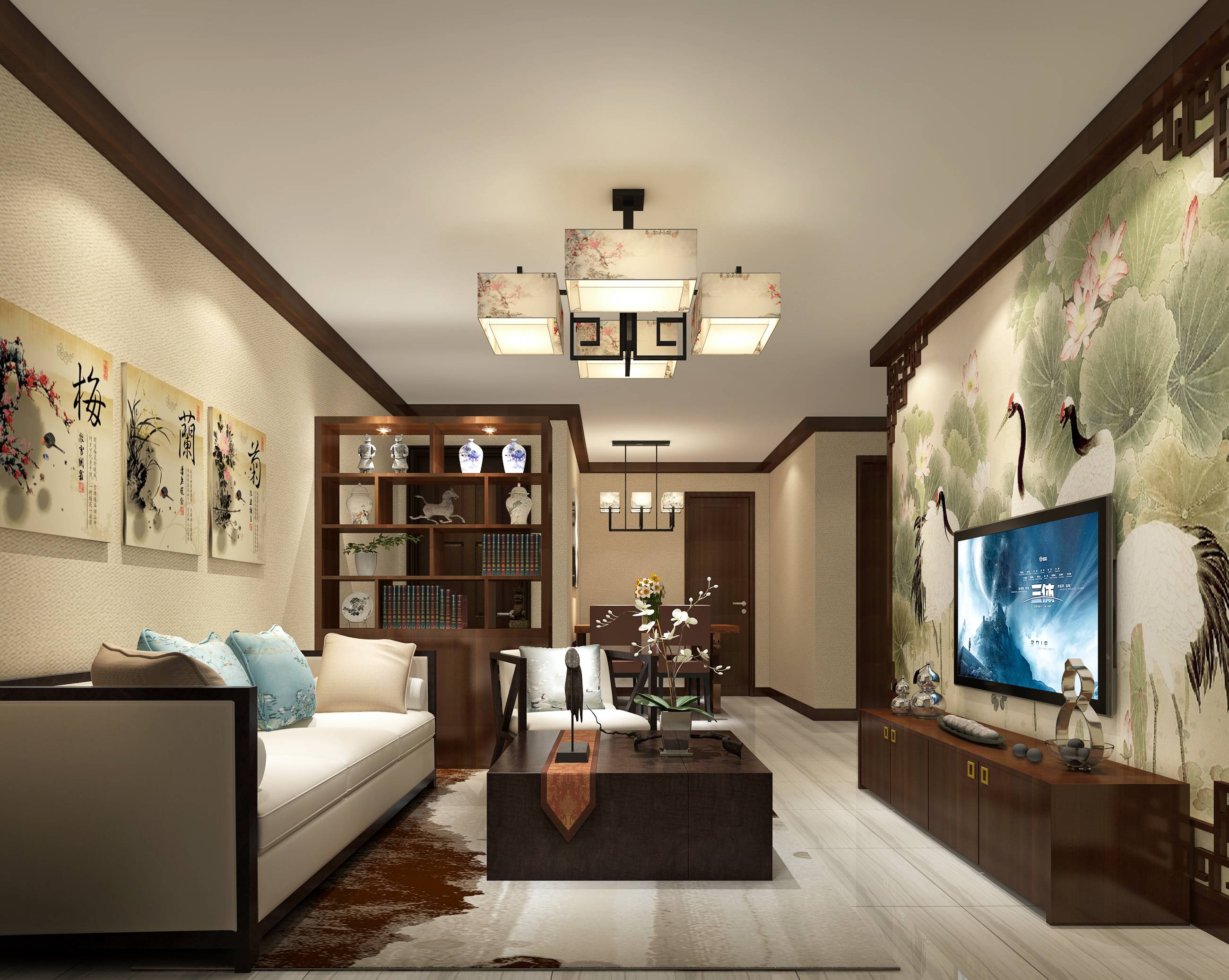 新中式 中式古典 奢华家装别墅样板房-14-20