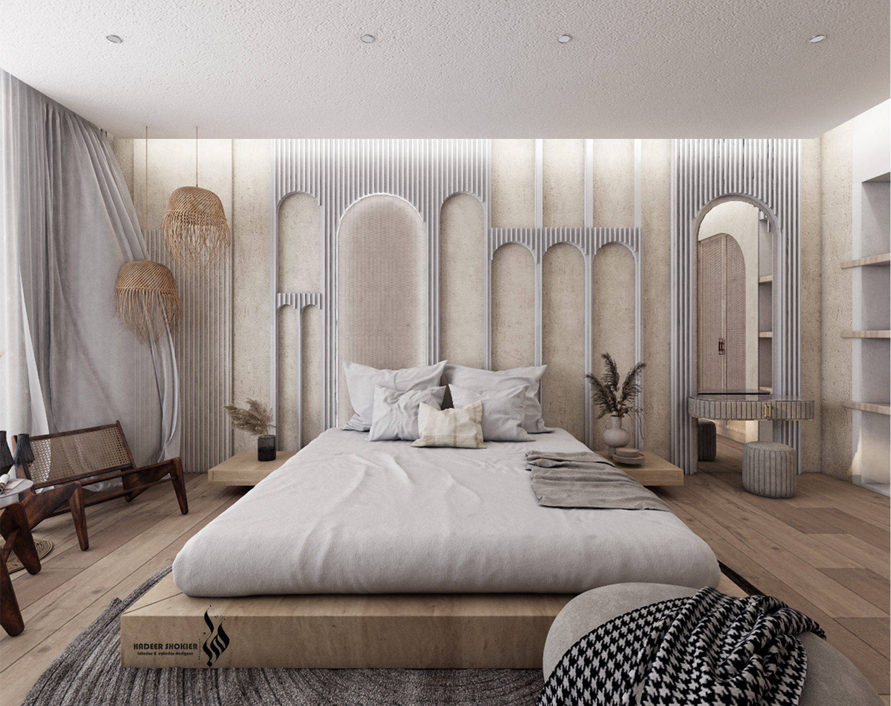酒店卧室设计丨HADEER ESSAM SHOKIER-6