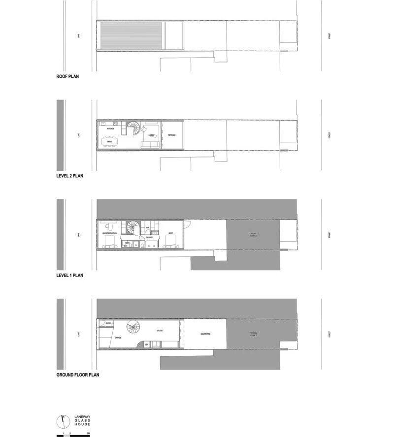 适应性改造的垂直玻璃屋（Laneway Glass House）丨澳大利亚悉尼丨Brad Swartz Architects-54