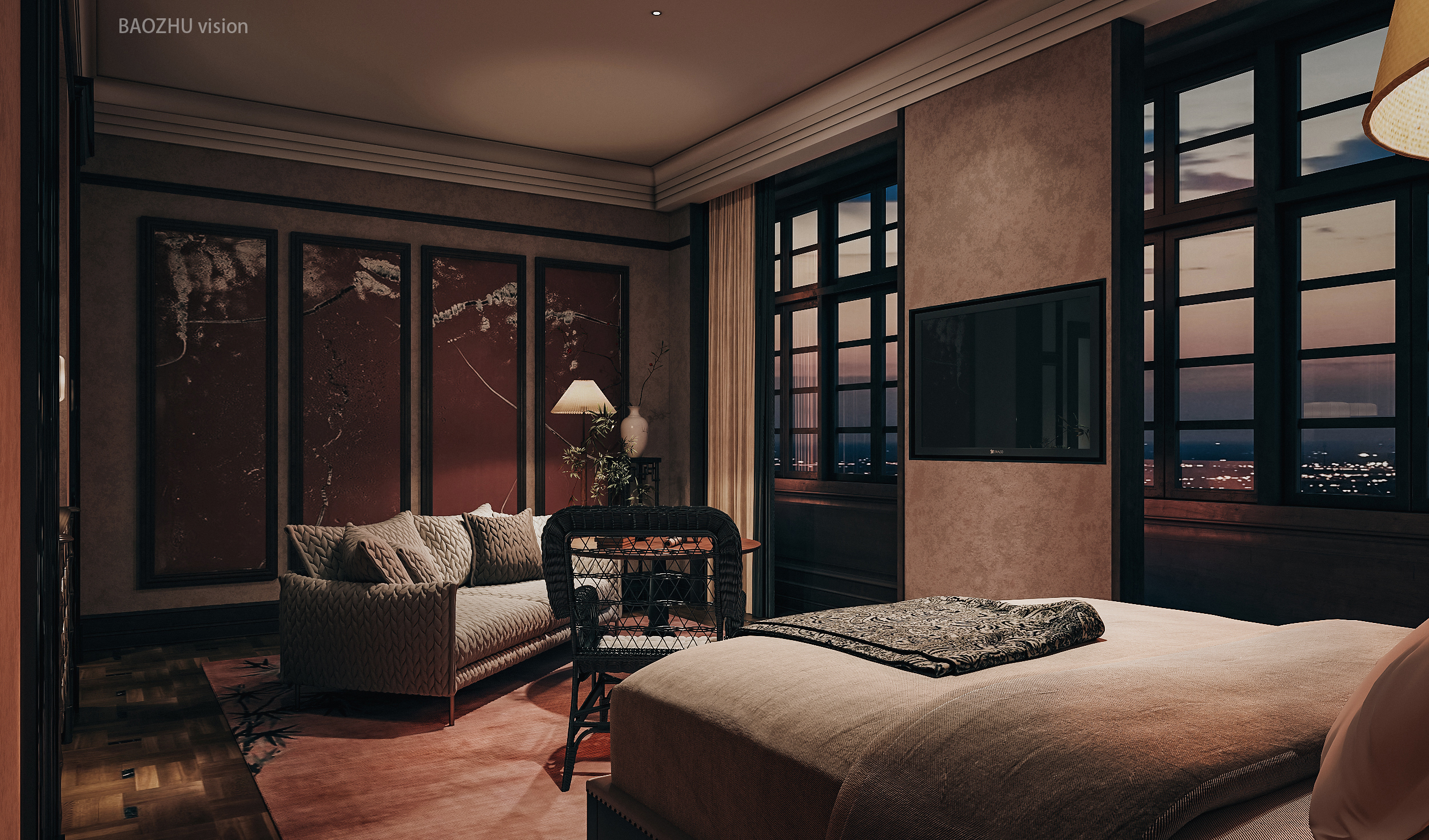 中山府酒店客房效果图方案丨中国中山-36