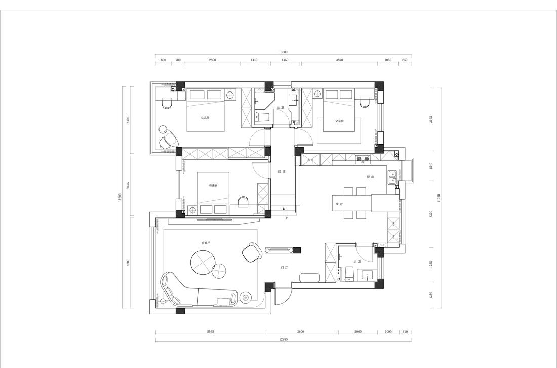 130㎡老房焕新-30