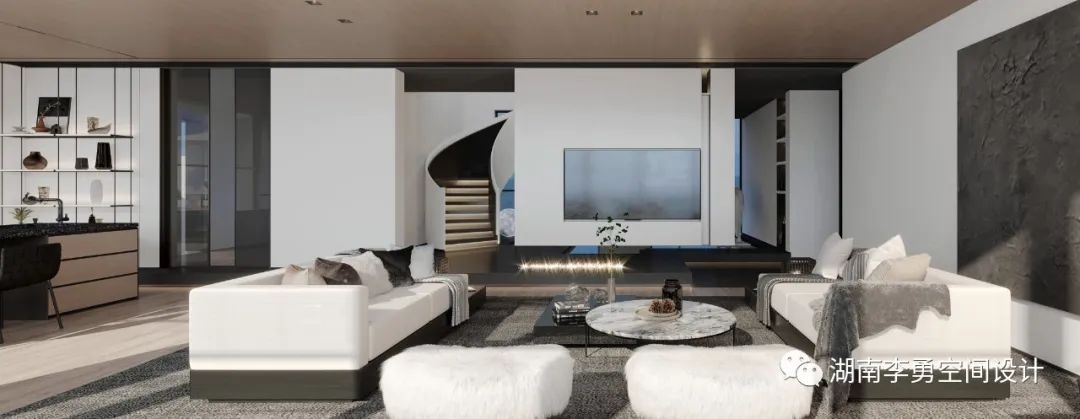 湖南吉首 300㎡私人别墅,自然光影塑造灵动空间-8