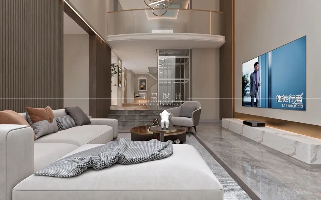 琉森水岸底跃丨青马别墅设计-13