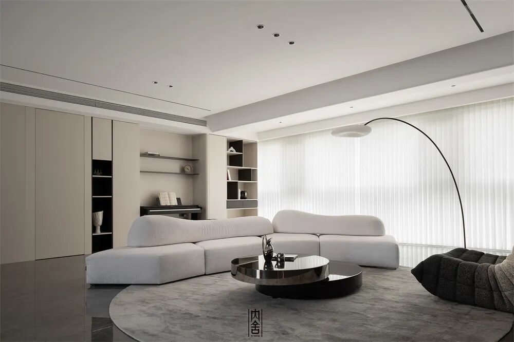 内舍软装丨228㎡现代意式风，不刻意奢华，以质感雅致实现高级感自由！-11