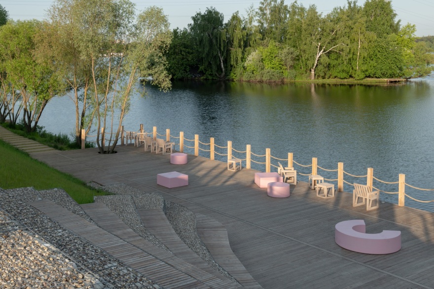 芭比海滩,起伏的城市海滩丨俄罗斯莫斯科丨Basis architectural bureau-37