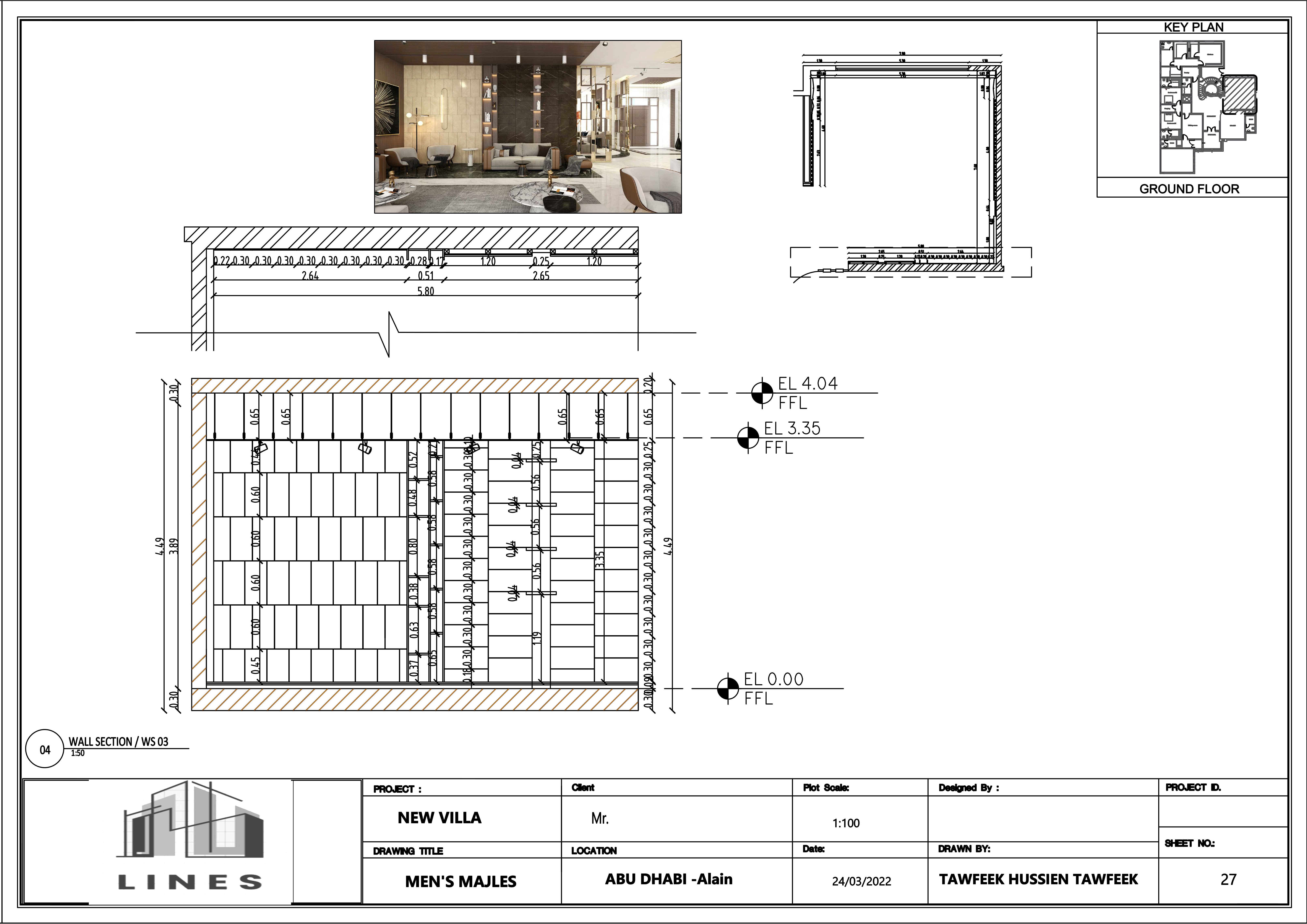 shop drawing for reception hall-26