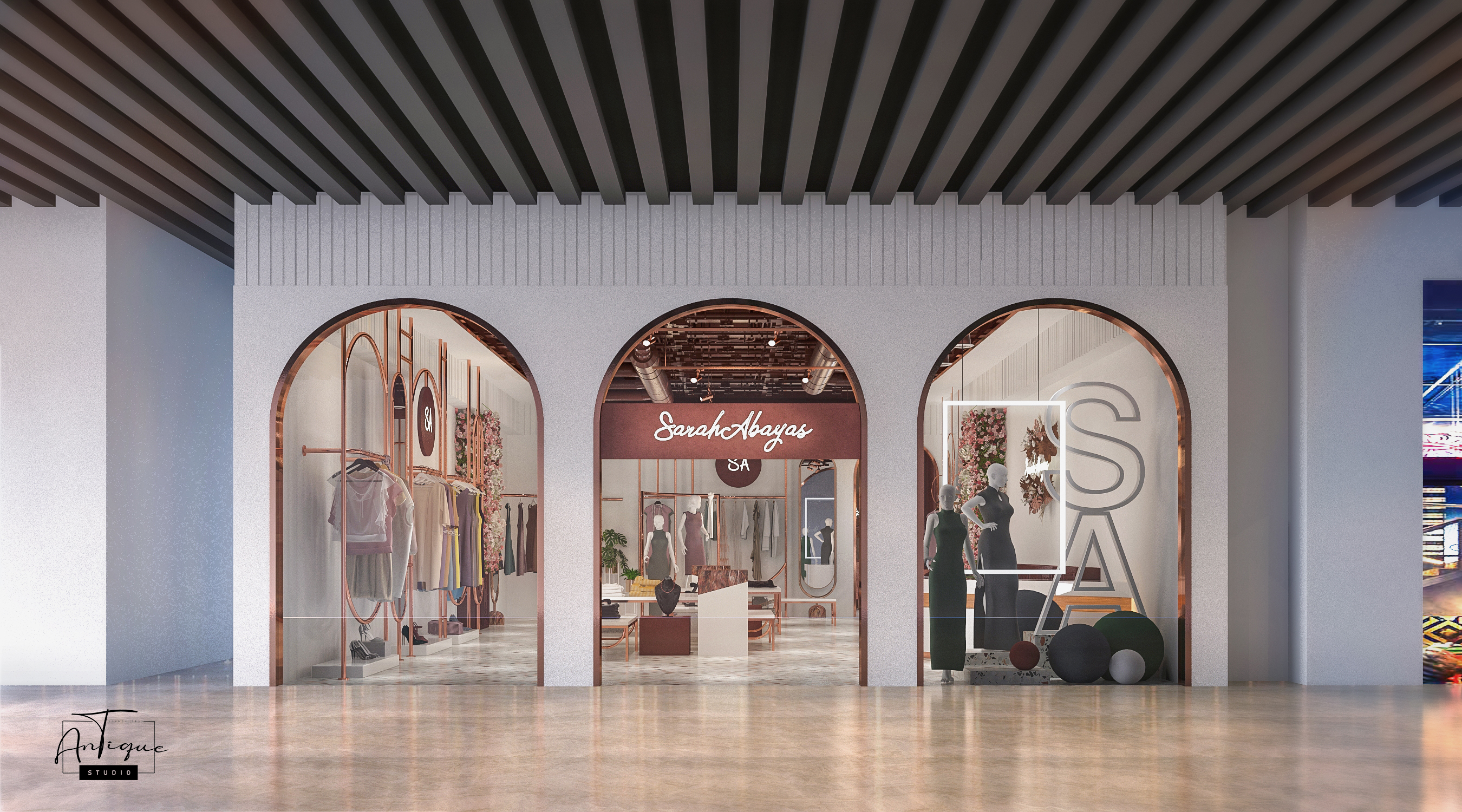 SARAH ABAYA 服装店丨沙特阿拉伯丨ANTIQUE Studios-14