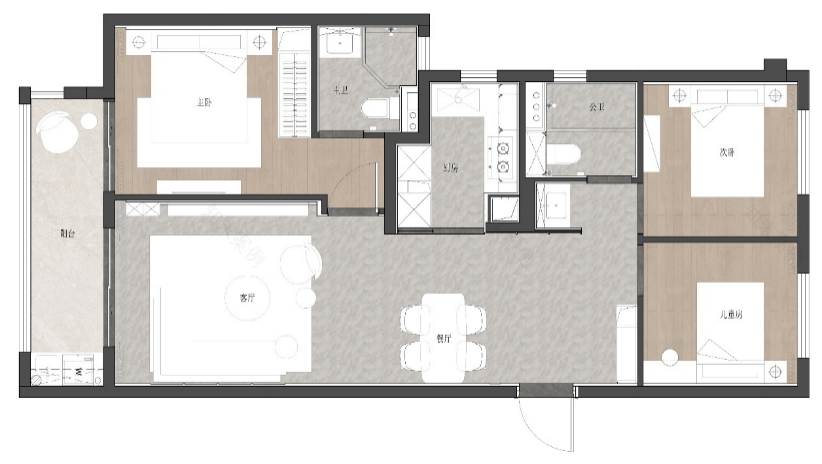 经发金地·四季都会89,99,109户型室内设计丨中国武汉丨DOME&ASSOCIATES董世建筑-95