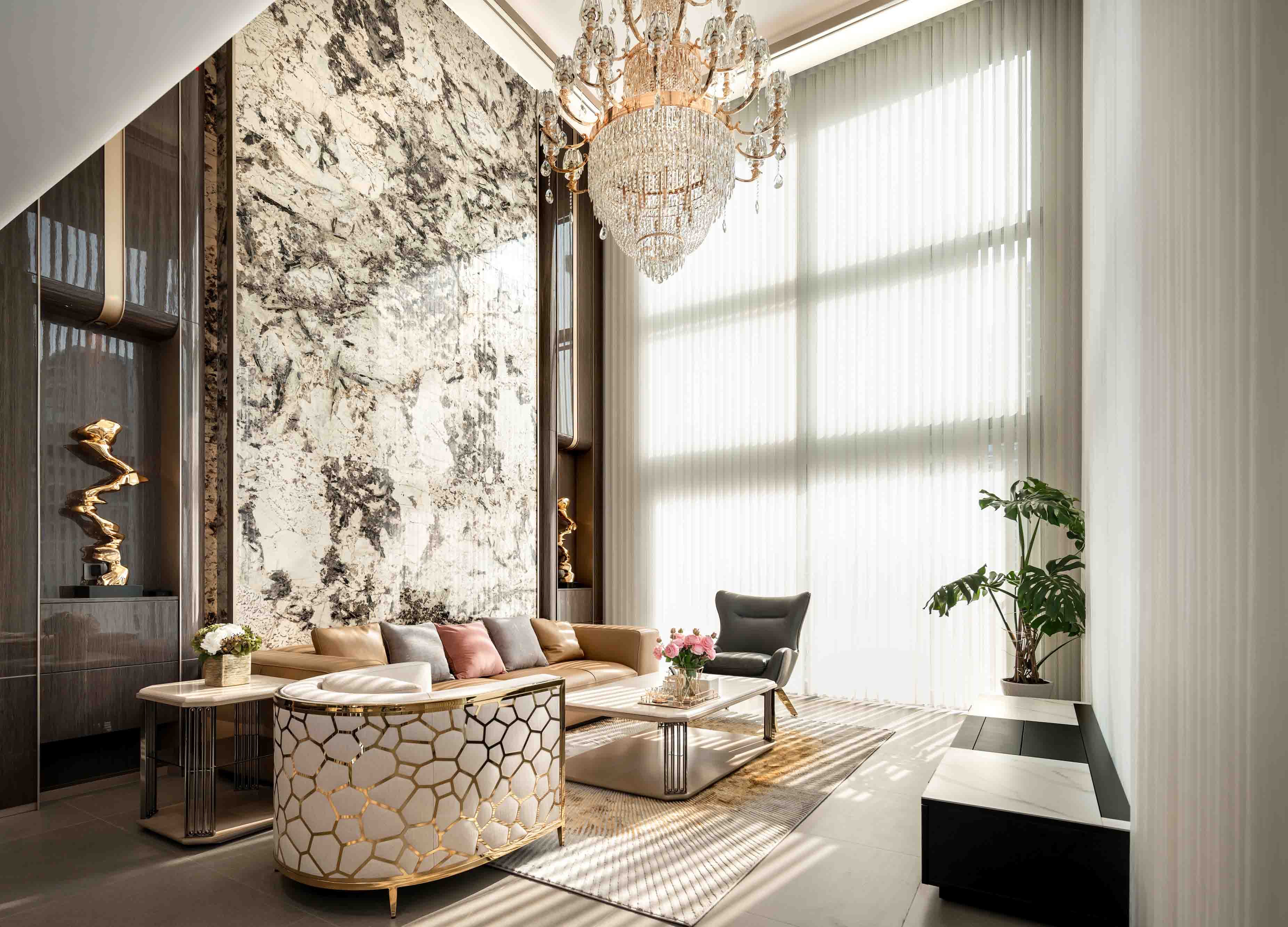 常州 225m²墅境大平层,都市雅奢之所丨中国常州丨星艺装饰全案设计中心-0