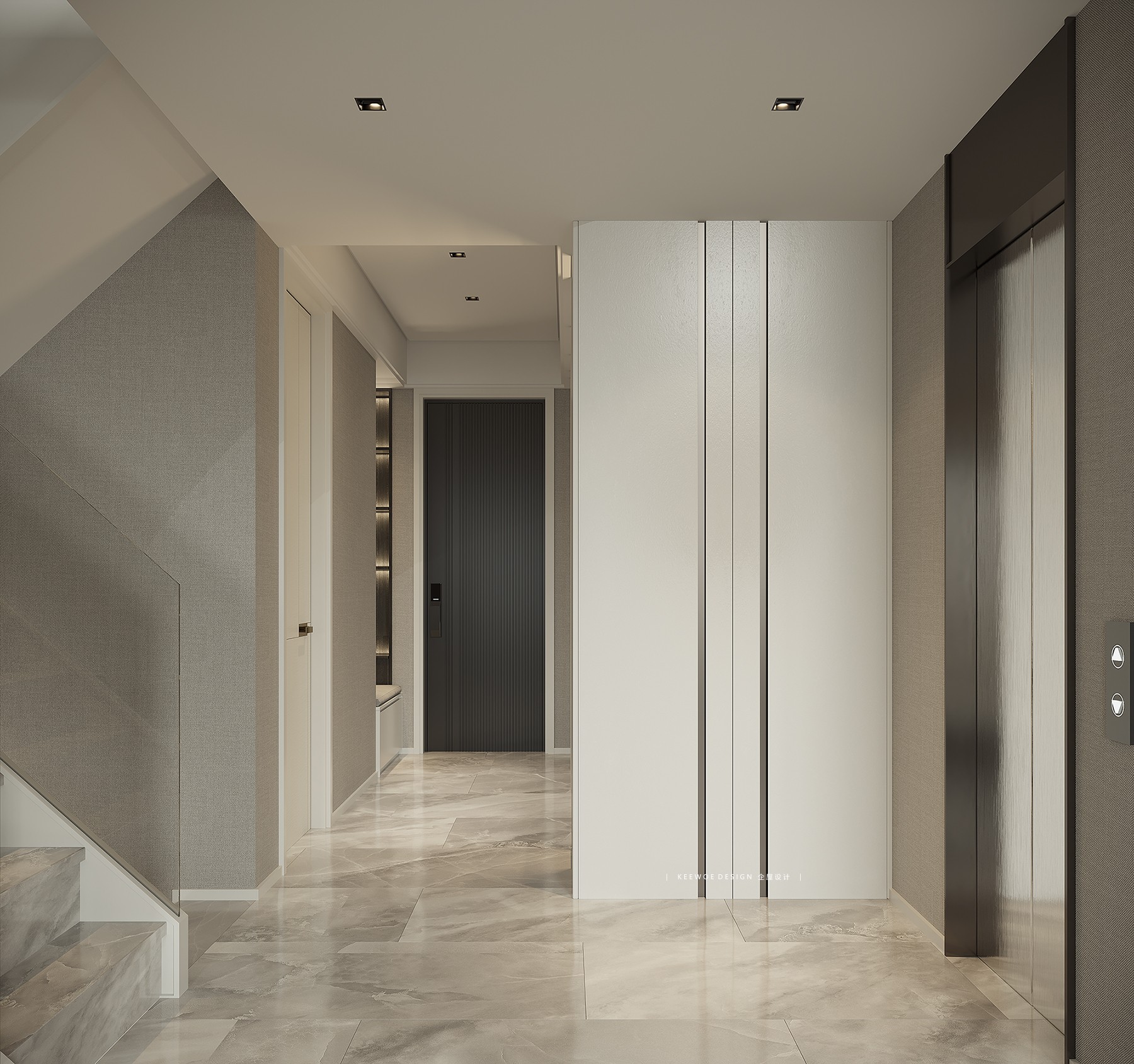 现代简约别墅设计丨企屋设计-8