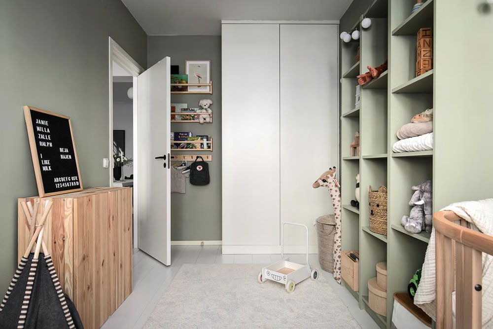 斯德哥尔摩小公寓的弧形窗设计-16