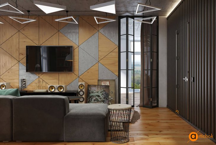 Бетон, контейнер, желтый, лофт - Art-i-chok-19