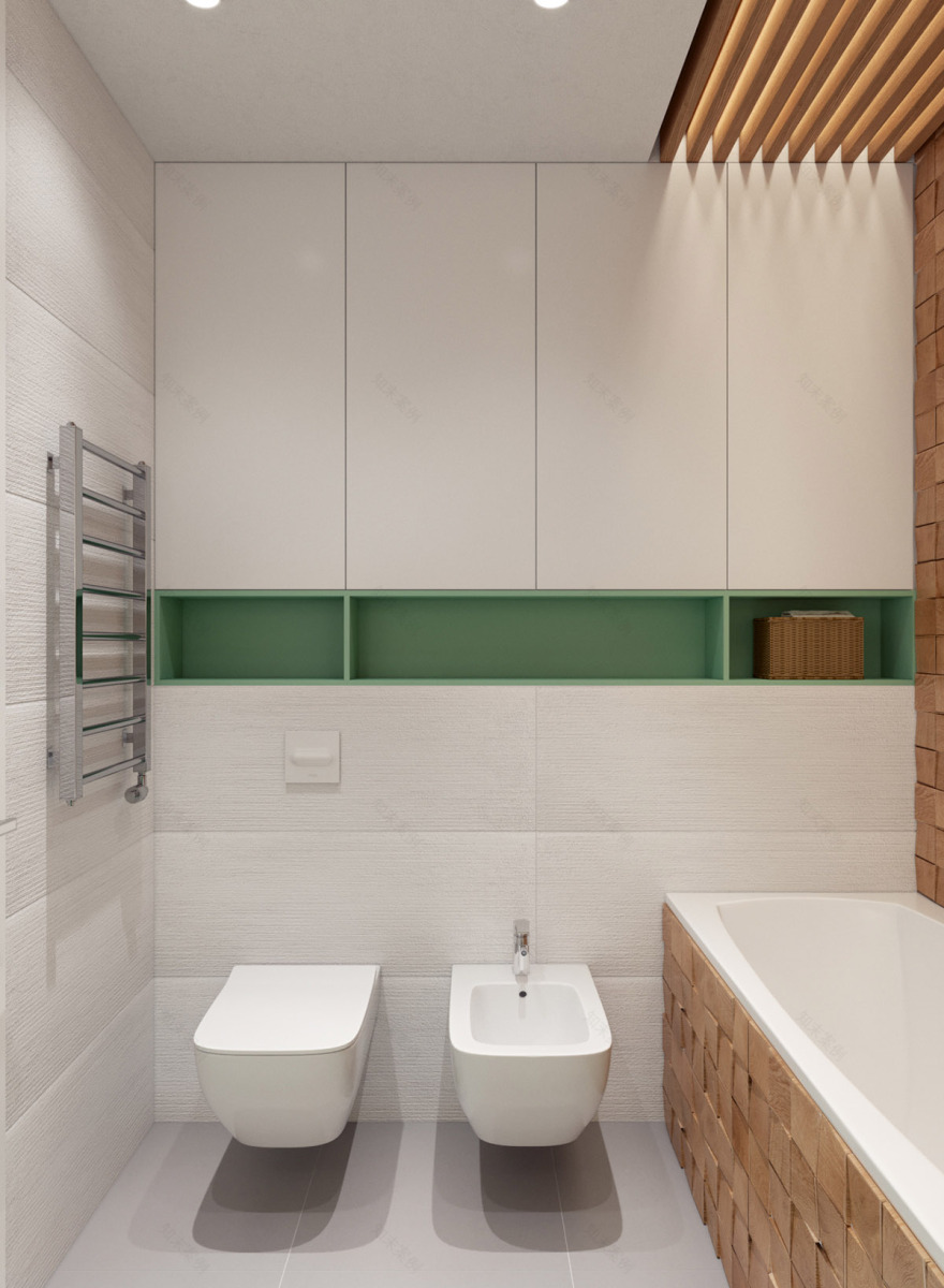 现代房屋木质与 pastel 配色设计项目-27