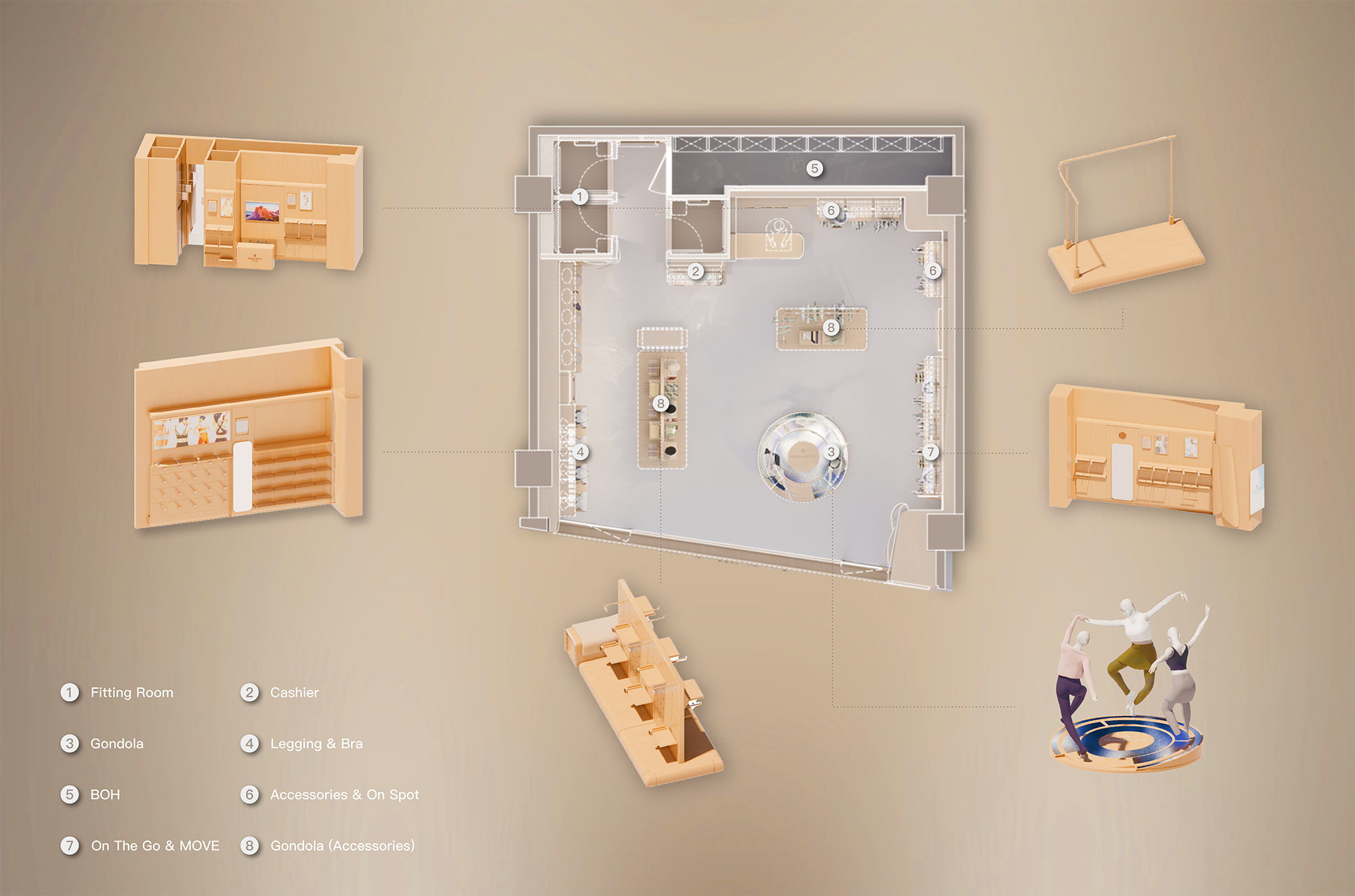 NEIWAI ACTIVE 太古里成都和北京门店形象刷新设计丨中国北京丨Still Young-52