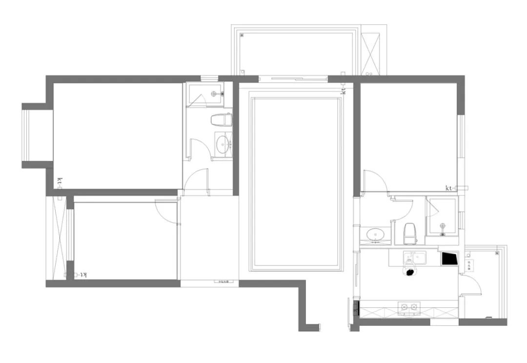 万科金域学府 142㎡现代轻奢精装房改造，三室两厅展现个性生活-11