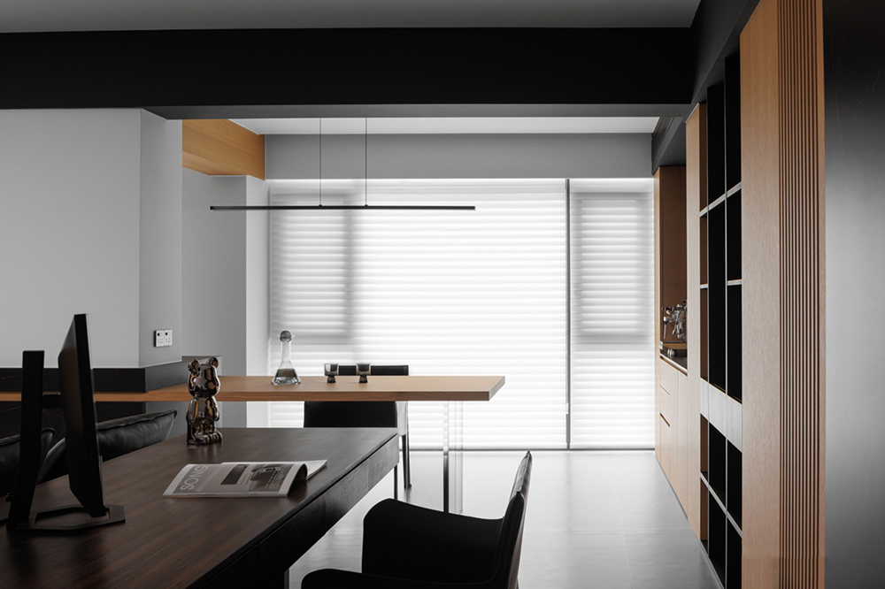 私宅设计:黑白之间,极致简约丨中国成都丨成都宏福樘设计,巴克空间设计-10