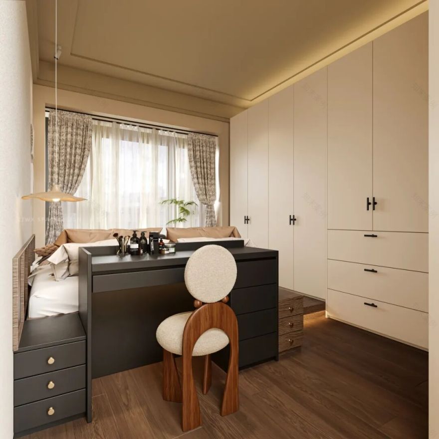 造境物象全案设计|沐光・谧境:118㎡自然风的温馨家居诗篇-20