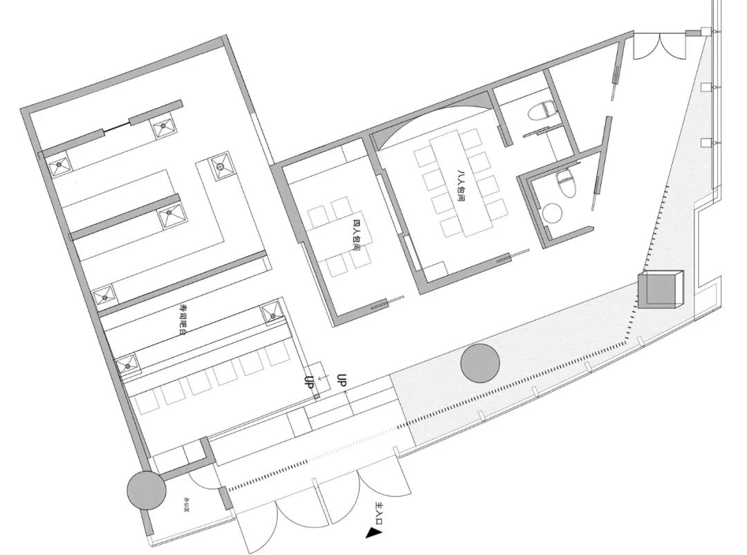 odd 设计事务所打造北京朝阳 126㎡寿司怀石料理餐厅-26