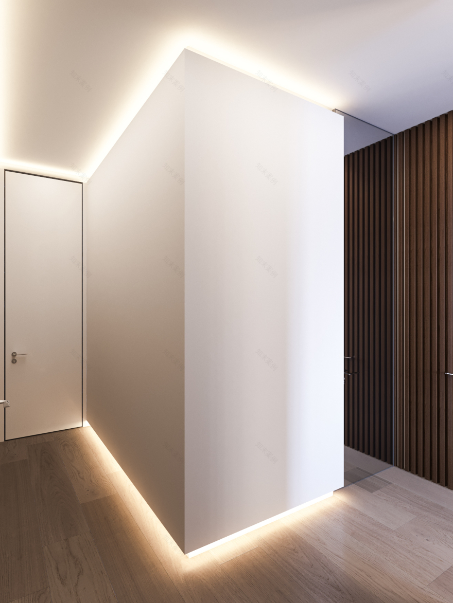 莫斯科顶层公寓,简约奢华的空间艺术-5