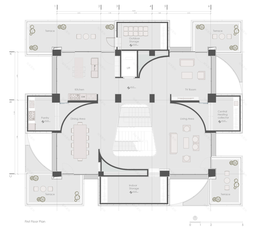 双面住宅丨伊朗丨bood design bureau-16