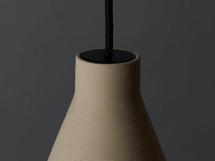 Tom Fereday's Pelo light is made from a single coil of extruded ceramic-2