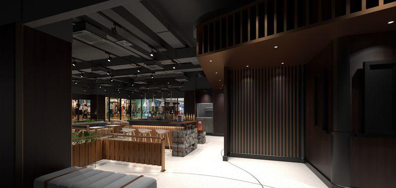 融合火木石的烧烤店设计-8