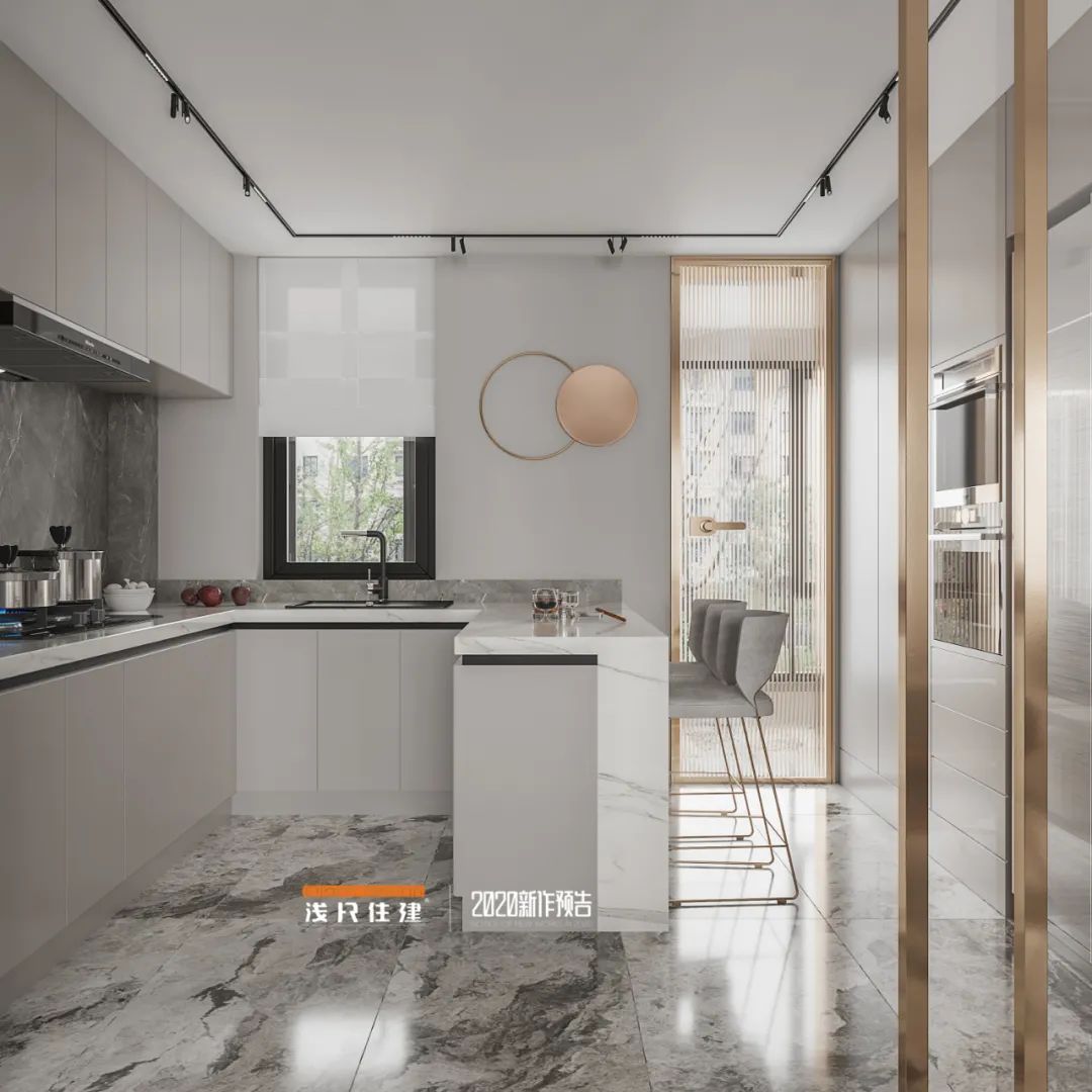 现代轻奢风家居设计案例赏析丨中国北辰丨浅尺住建-3