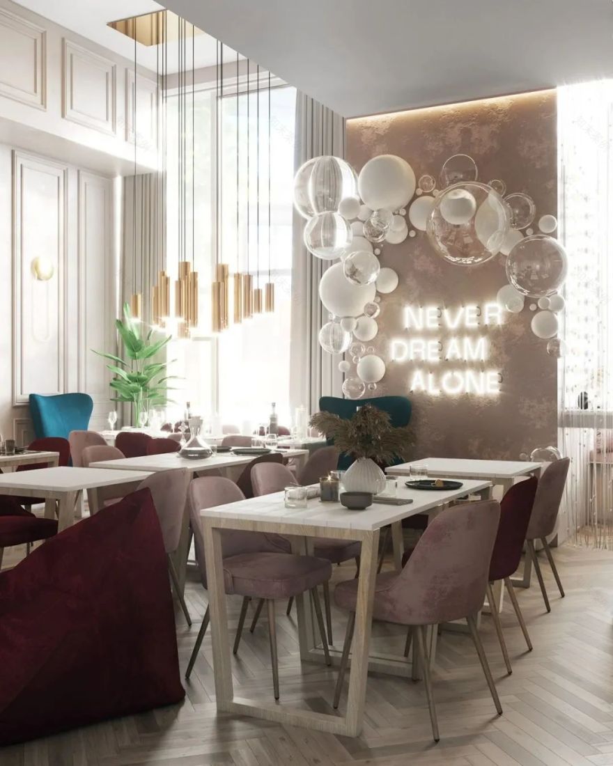 莫斯科新生活家庭咖啡厅——色彩斑斓的儿童友好空间-18