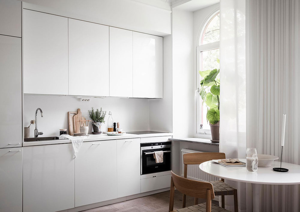 瑞典 36㎡小公寓 | 拱窗设计点石成金-6