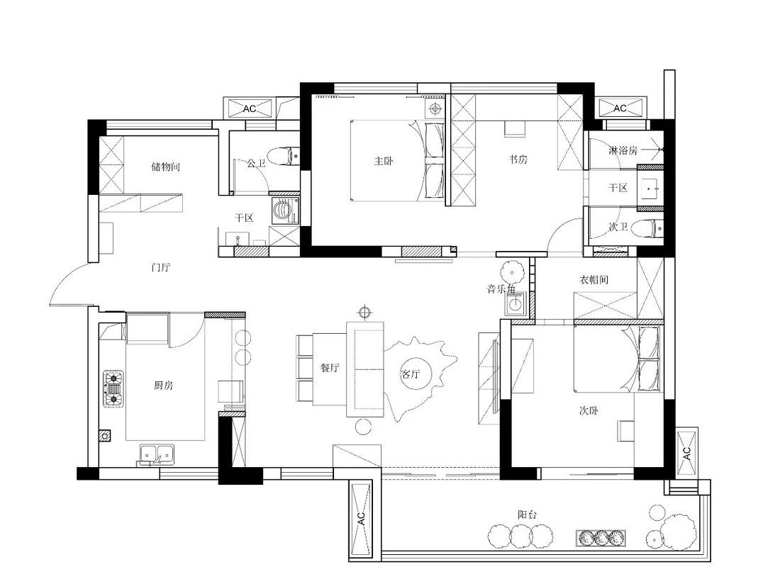 梦幻复古公寓,巧妙改造破解风水难题-8