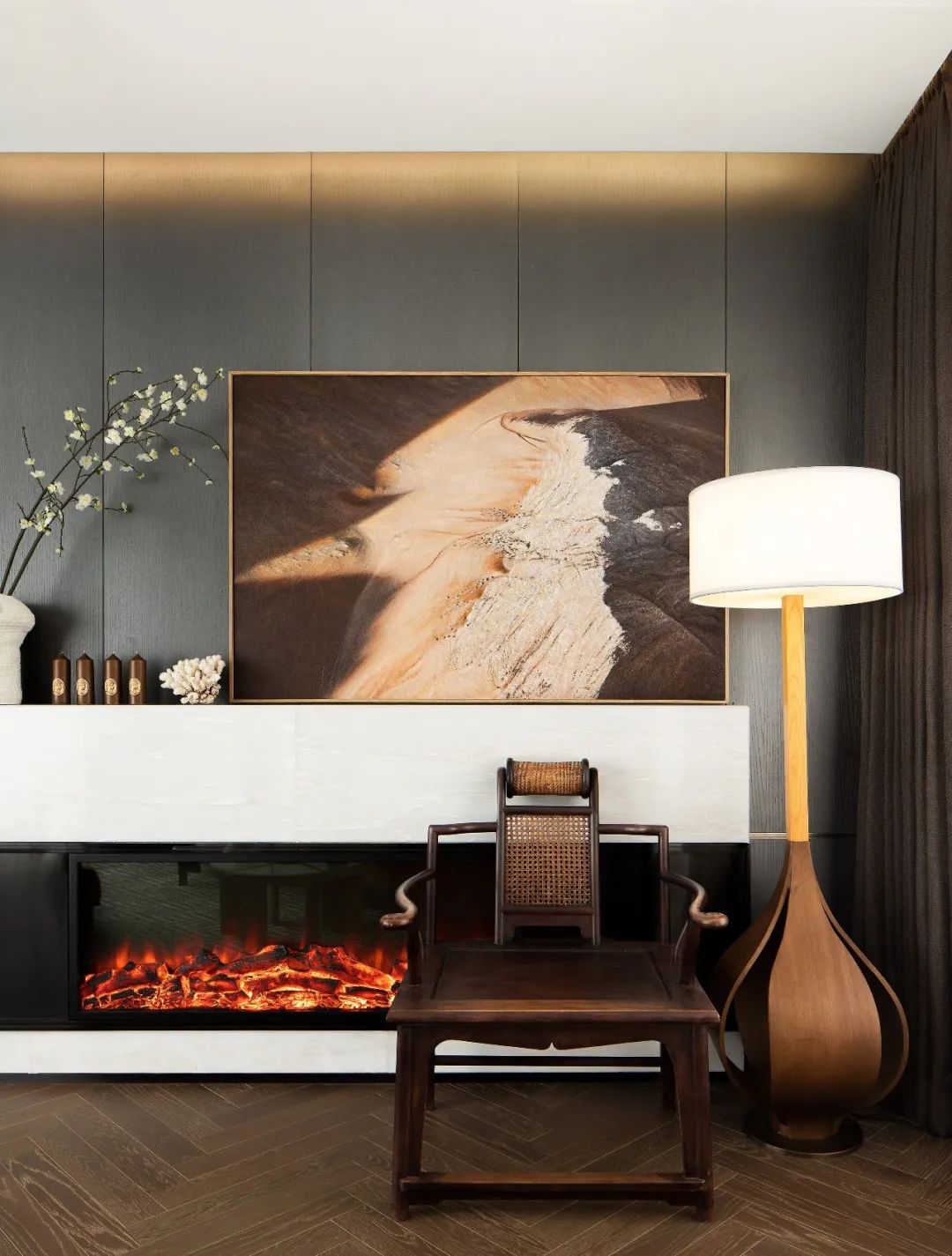 滇池半山合院 | 禅意英伦的摩登空间-38