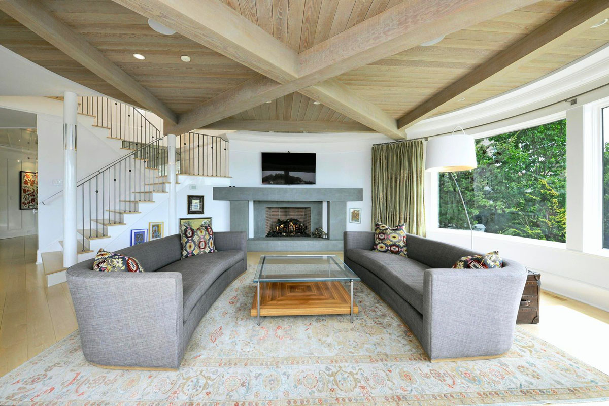 带有玻璃圆形图书馆的独特住宅丨美国康涅狄格丨Christopher Pagliaro Architects-23