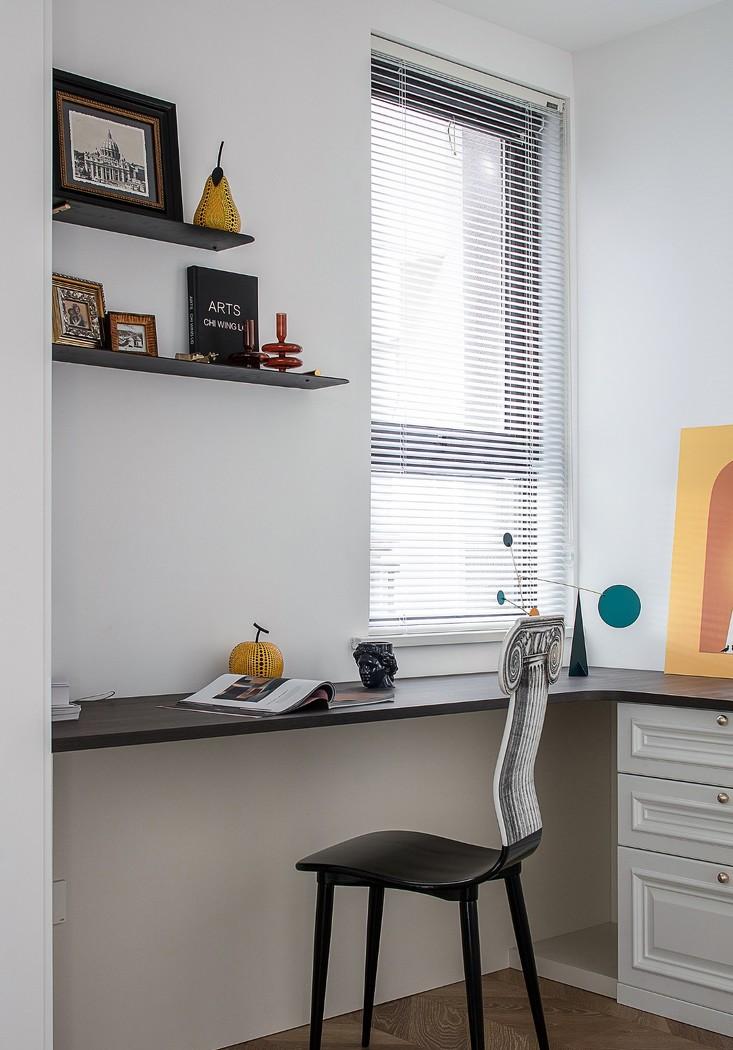 深白设计丨平层北欧风，一半骄阳一半幽蓝的冰雪季柔软时光-23