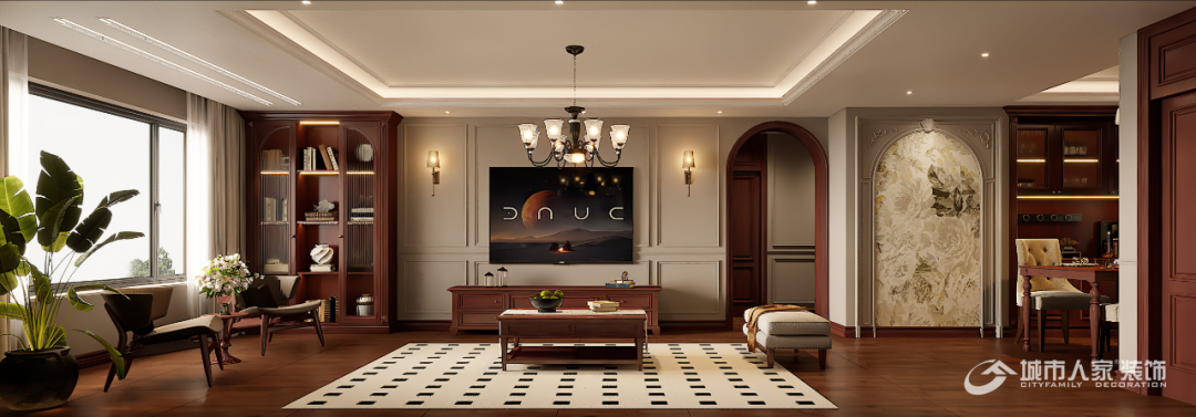 城市人家||太美院子125平方，美式复古，诠释高雅与精致的艺术感-15