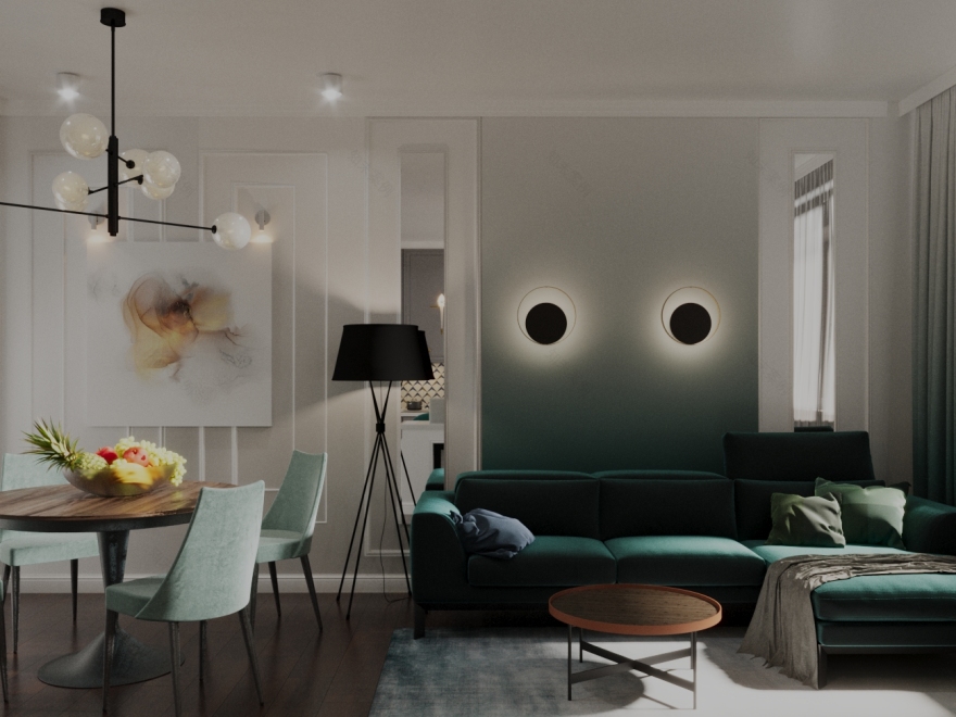 Comfortable apartment 3D visuals by Ann-0