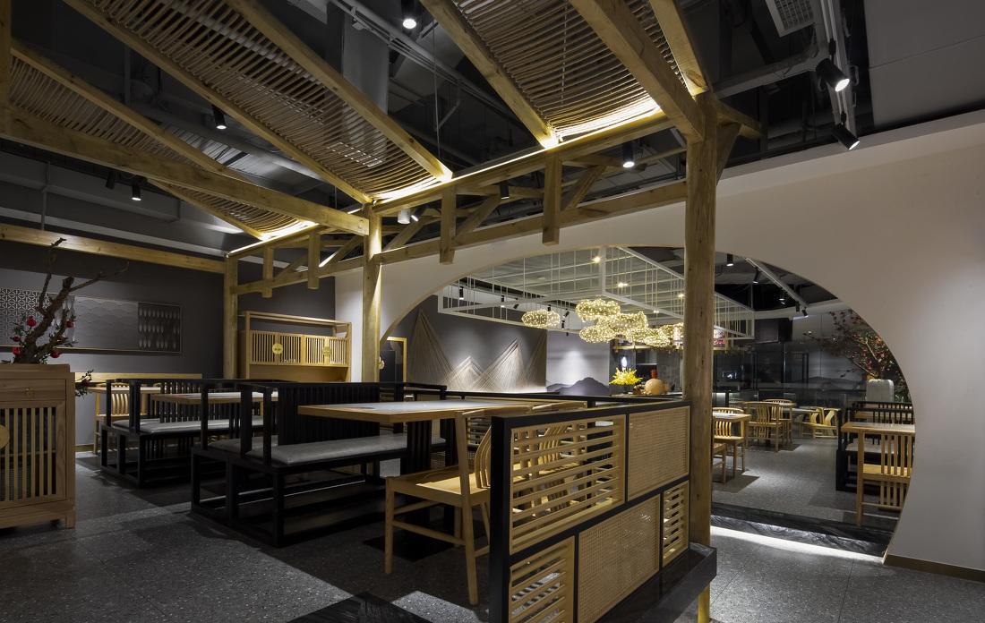 吉造空间设计·就餐区门头平面布置及结构分析-5