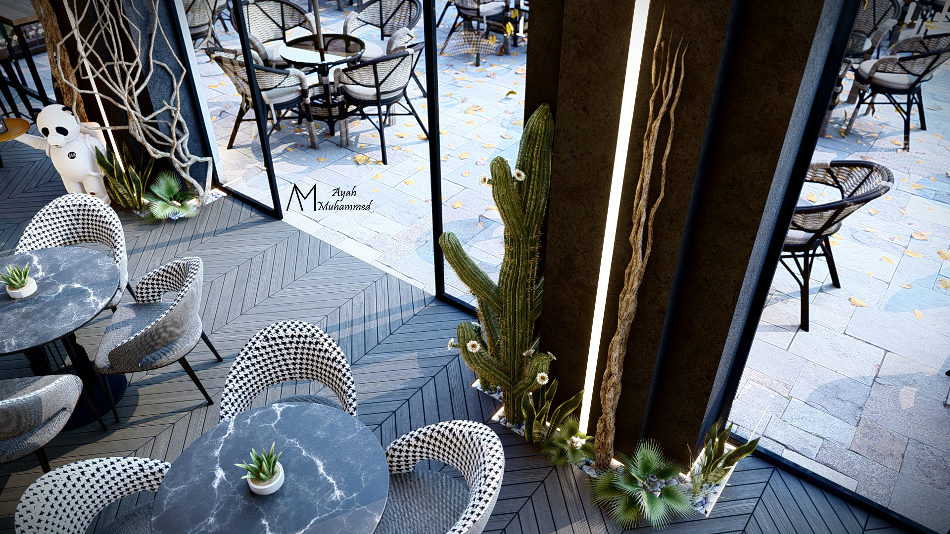 Panda Café 室内设计-16