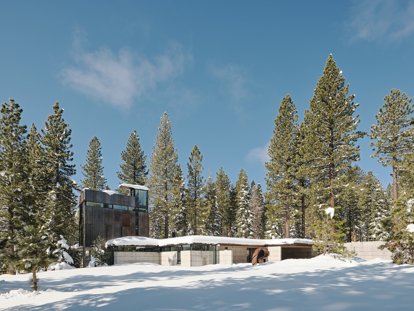 美国 Truckee 沙漠中的现代树屋 · Analog House丨Faulkner Architects,Olson Kundig-17