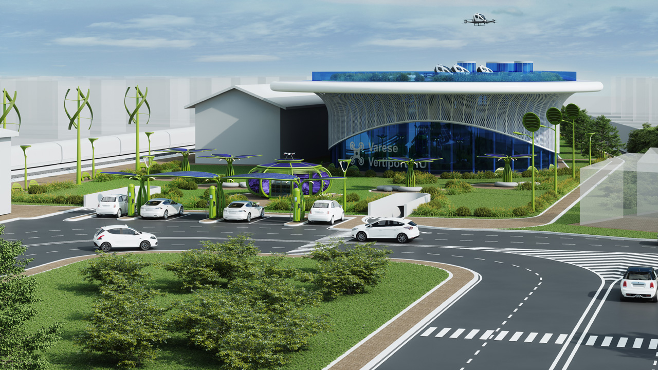 Varese Vertiport HUB | Giancarlo Zema Design Group-2