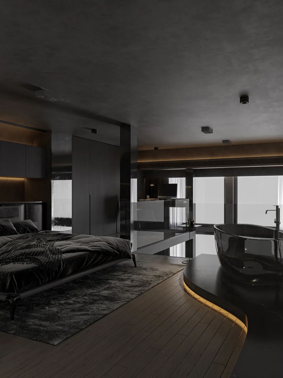 广州越秀天荟江湾Loft公寓丨中国广州丨格梵装饰集团-9