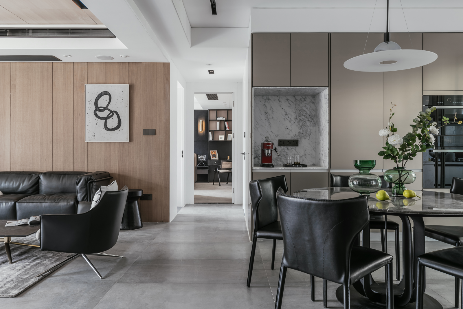 《境静·自然》现代私宅,自然纯粹材质打造舒适空间-7