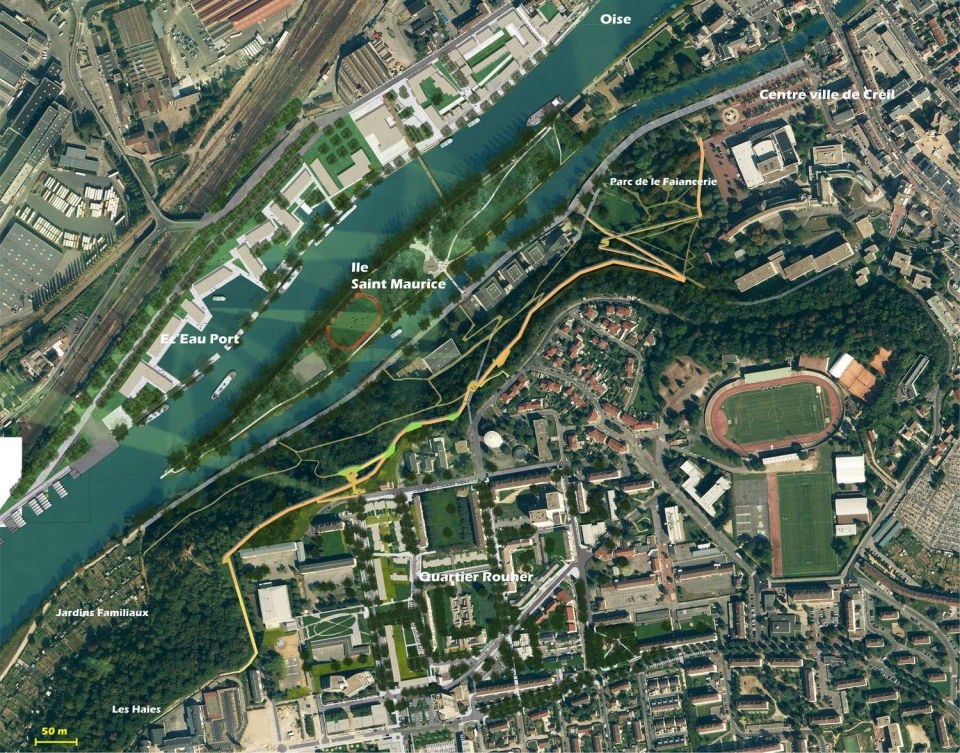 城市坡道 | 连接克雷伊市中心的无障碍新路径-16