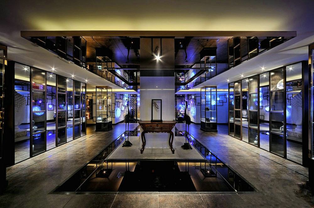 中式--禅意风格铭豪茶式效果图-6