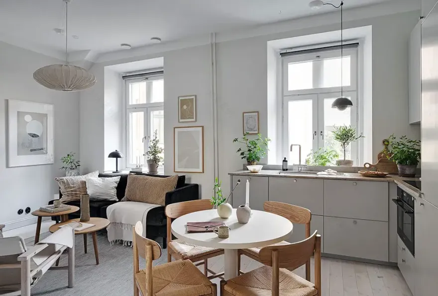 28m2 瑞典小户型,Scandinavian 风格的优雅优化-1