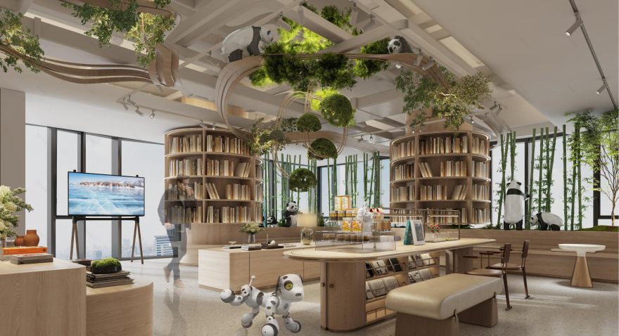 粤港澳大湾区知识产权主题智慧图书馆丨中国广州丨墨舍设计 MOSS-39
