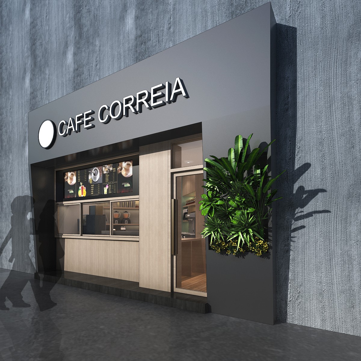 原木温暖明亮咖啡外卖店 CAFE CORREIA，紧凑布局提升售卖体验-3